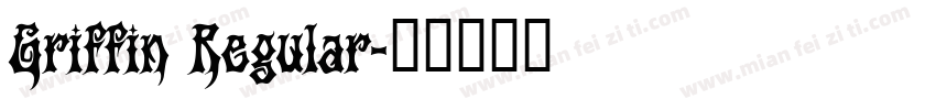 Griffin Regular字体转换